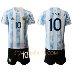 Virallinen pelipaita Argentiina Lionel Messi 10 Koti 2020 Lyhythihainen - Lasten( + Lyhyet housut )